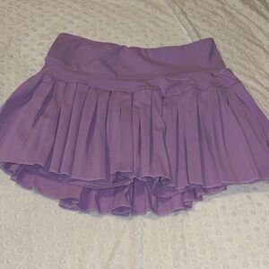 Purple Pleated Women's Goldhinge Skirt